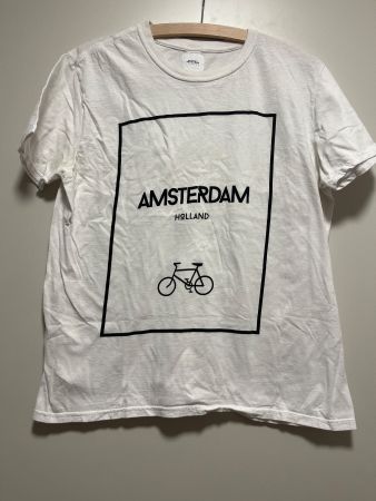 T-Shirt Burton Menswear London Amsterdam Weiss Gr. L