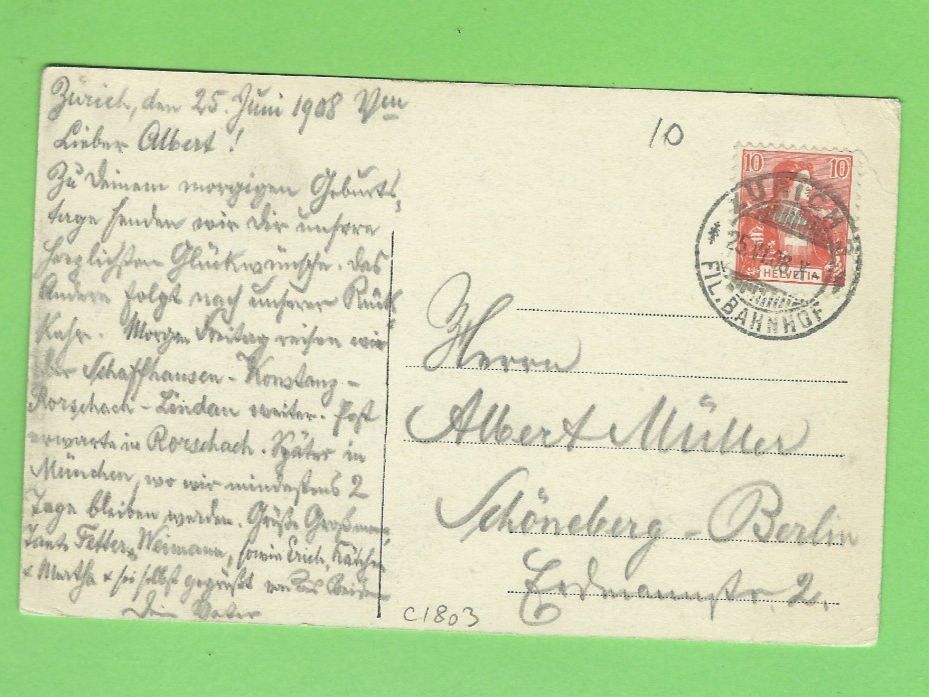 Cartoline postali: Zürich Bahnhof & Landesmuseum – Usato da Zürich venduto da t24_de 1