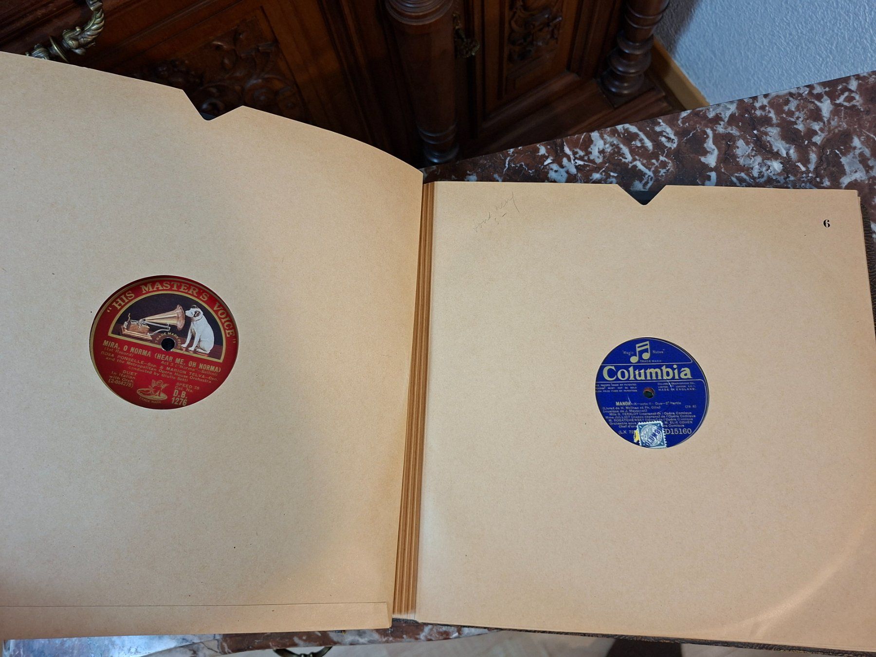 Dischi in vinile: Antike Schellackplatten Sammlung Klassik Album 78 UpM – Usato da Steffisburg venduto da ZeitReise_ 3