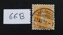 Vollstempel NEUCHÂTEL SBK 66B !! (160.--)  23.XII.1889  33