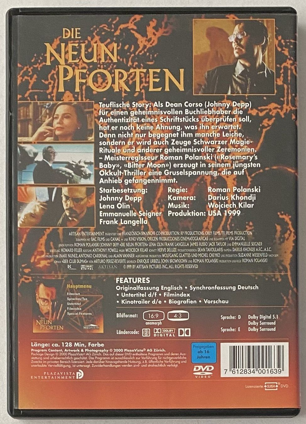 Alle DVDs: Die neun Pforten – Gebraucht aus Flums von Asquillo 1