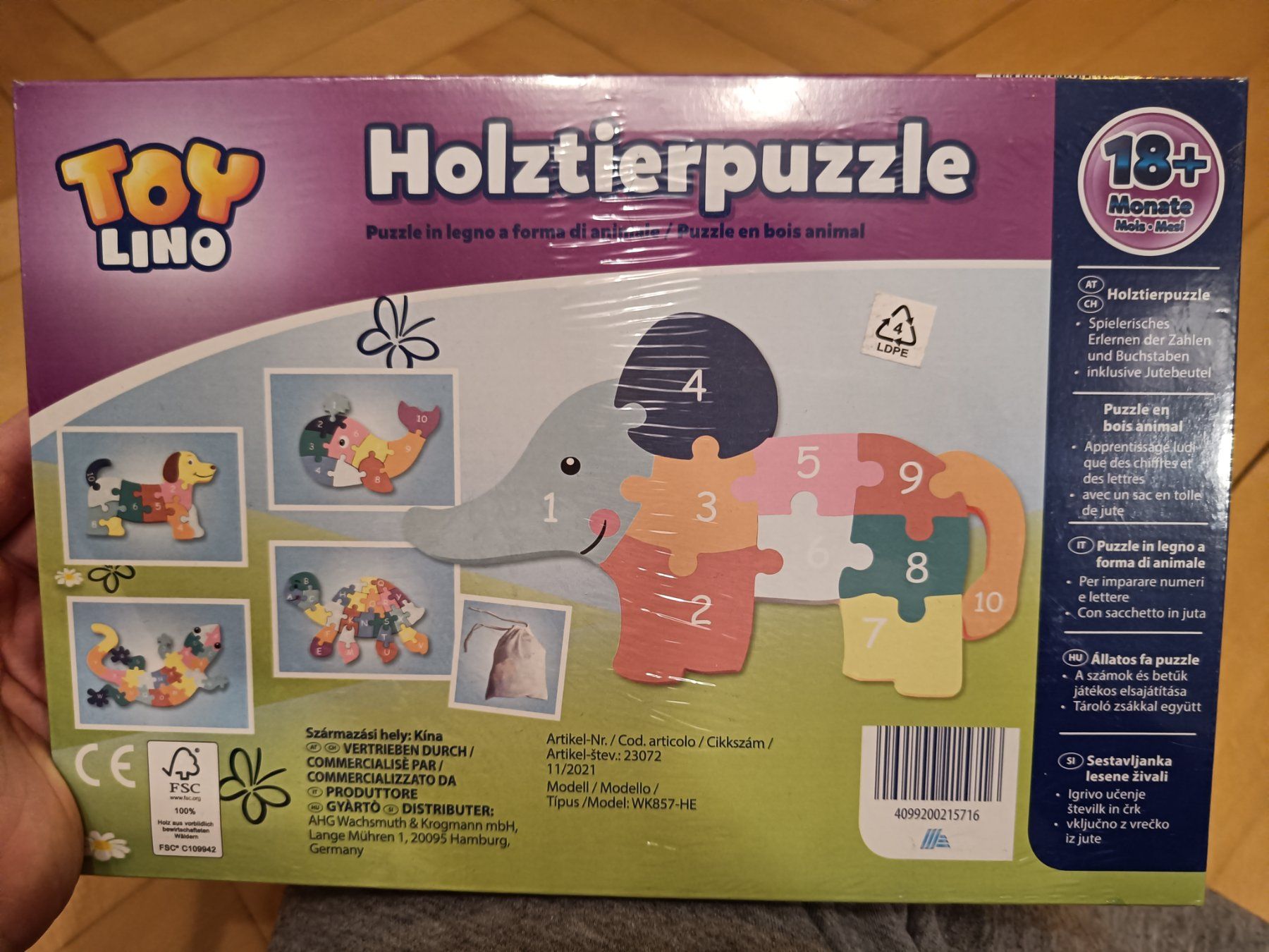 Puzzle: Holztierpuzzle – Nuovo e nell'imballaggio originale da Schwyz venduto da Francesca54 1