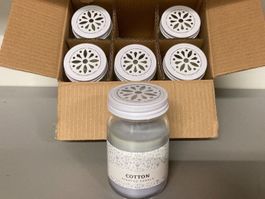 Neu Duftkerzen im Glas Cotton (6x)/OVP