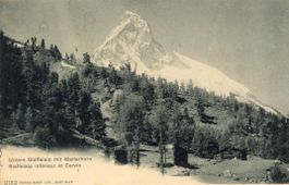 Zermatt   VS  -   Untere STAFFELALP & Matterhorn     um 1921