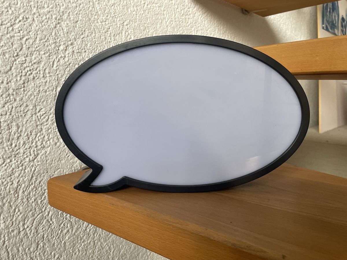 Lampade:  LED Whitboard Sprechblase Lampe  – Nuovo (secondo la descrizione) da Sins venduto da 77_gina_77