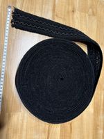 Textilband Schwarz 6 cm breit / ideal für Fasnacht Kostüm