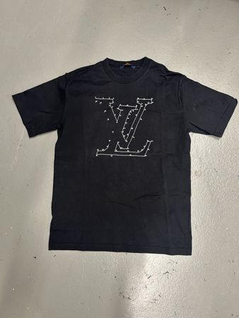 Louis Vuitton T-Shirt schwarz mit Logo Motiv gebraucht