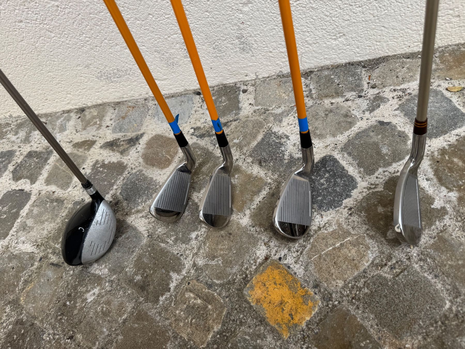 Mazze & Set: 5 diverse Golfschläger, NEUWERTIG – Usato da Schaffhausen venduto da 1963CD 1