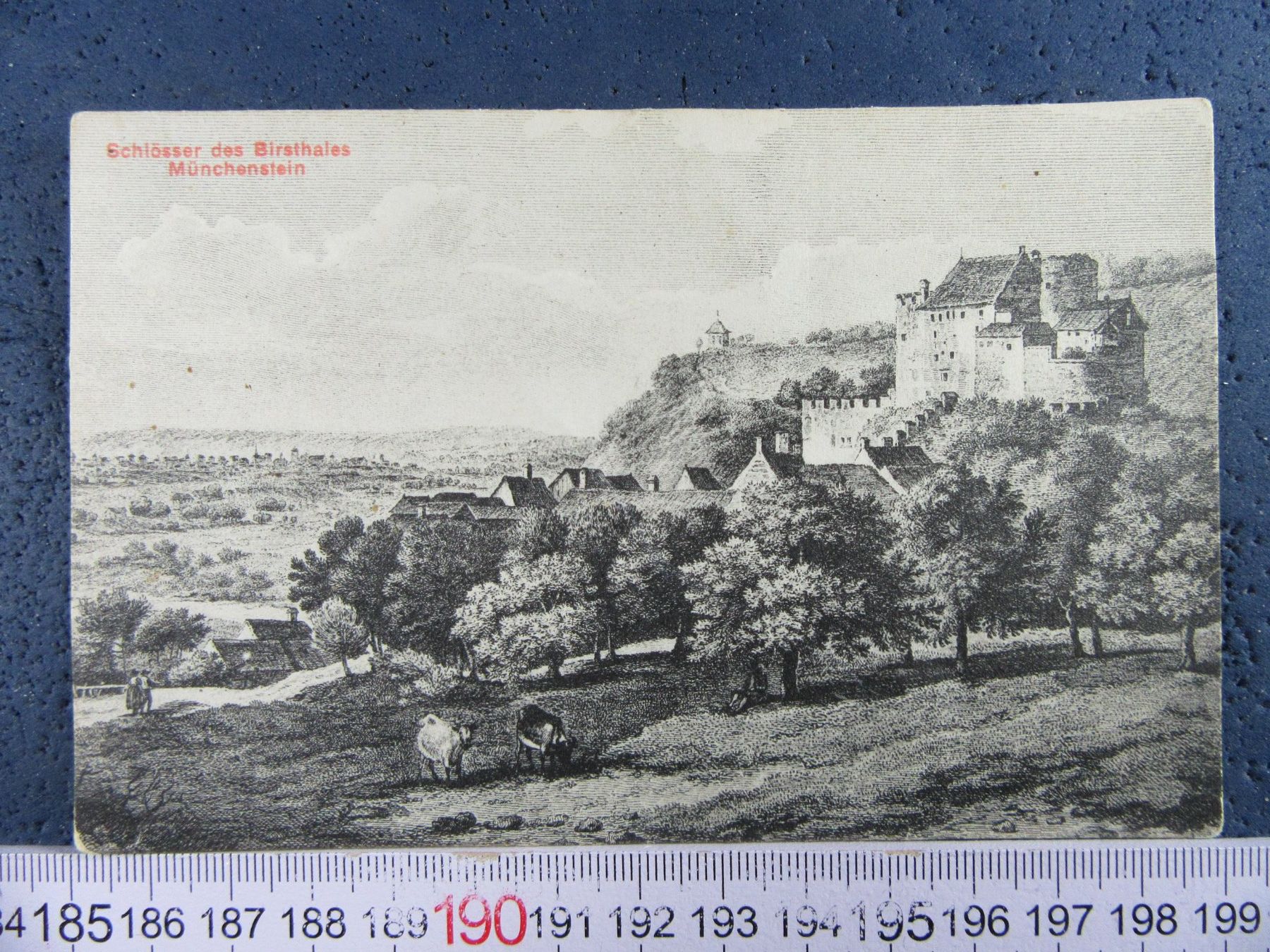 Cartoline postali: SCHLOSS MÜNCHENSTEIN BIRSTHAL BL AK – Usato da Ettingen venduto da Hausi4711