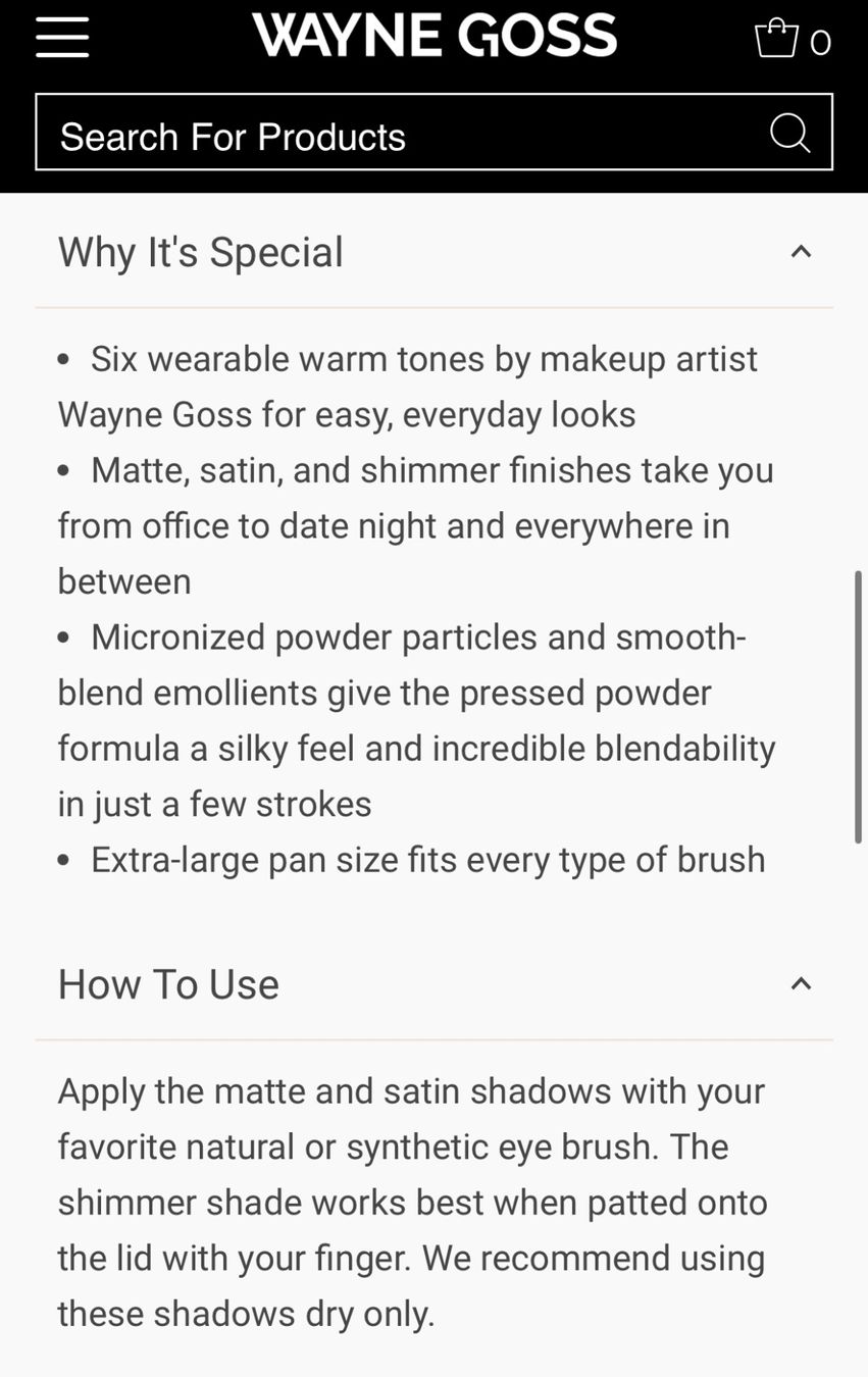 Make-up: Wayne Goss Eyeshadow Palette, Neu&ungebraucht,LP CHF54.90 – Neu und originalverpackt aus Zürich von deruja 8