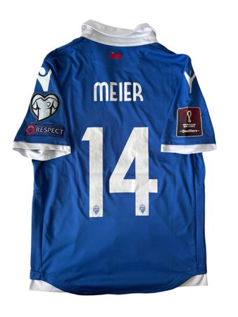 Matchworn Trikot Liechtenstein WM Quali 2022 Livio Meier