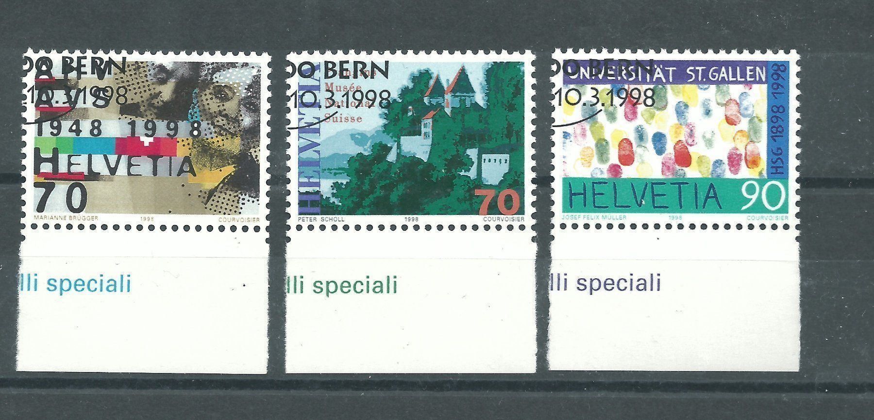 Alle Briefmarken: 1998 Schweiz – Gebraucht aus Trübbach von Sammer51