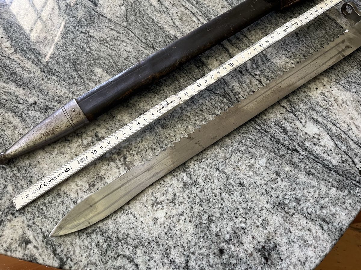 Schweizer Armee Armi bianche: vermutl. Vetterli M1878 Bajonett, K11? – Usato da kriegstetten venduto da dominikandreas 7