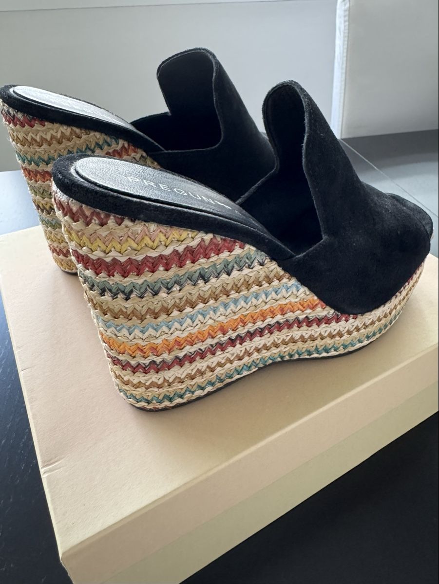 Scarpe da donna: Keilsandalen Gr. 39 Leder/Stroh Pregunta – Nuovo e nell'imballaggio originale da Zürich venduto da Jen10 5