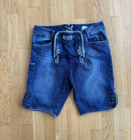 Drindl Look Jeans Shorts Gr. 48 Trachten Style Sommer