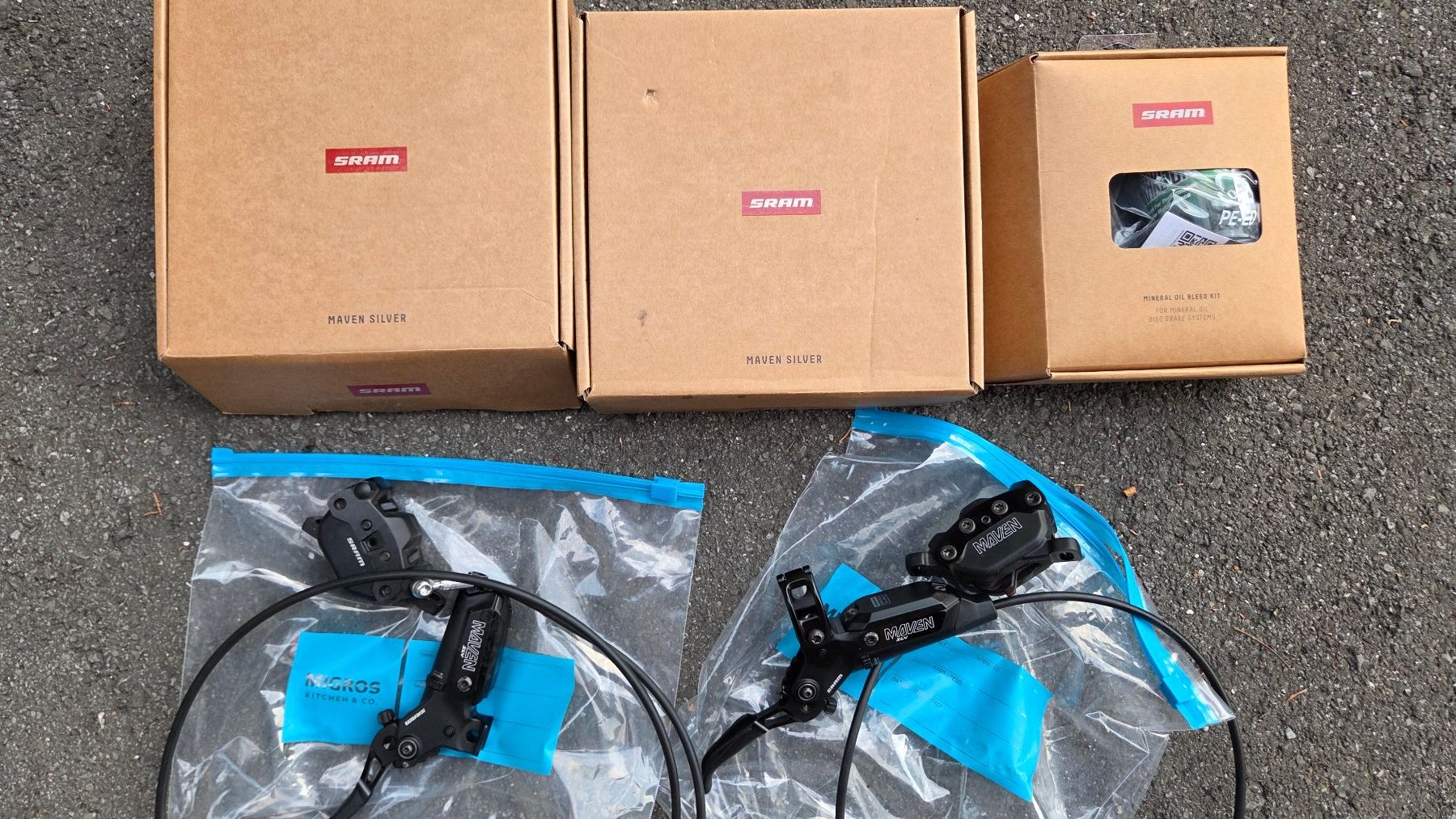 Sram Ersatzteile: Sram Maven Silver B1 Bremsen Set inkl. Bleed Kit – Gebraucht aus Zug von Mtb09