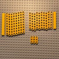 Lego 23x Lochbalken gelb