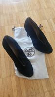 Hermès Pumps Schwarz Wildleder Gr. 37.5 - inkl. Beutel