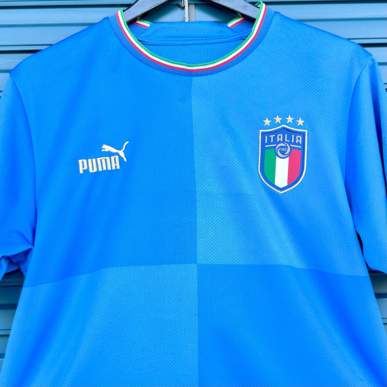 Puma Canottiere & Pantaloni: Maillot Italie Puma Bleu – Usato da Thônex venduto da Suisse.Shopping 2