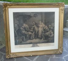 Alter Stich aus der Zeit um 1770 - Marquis de Martigny