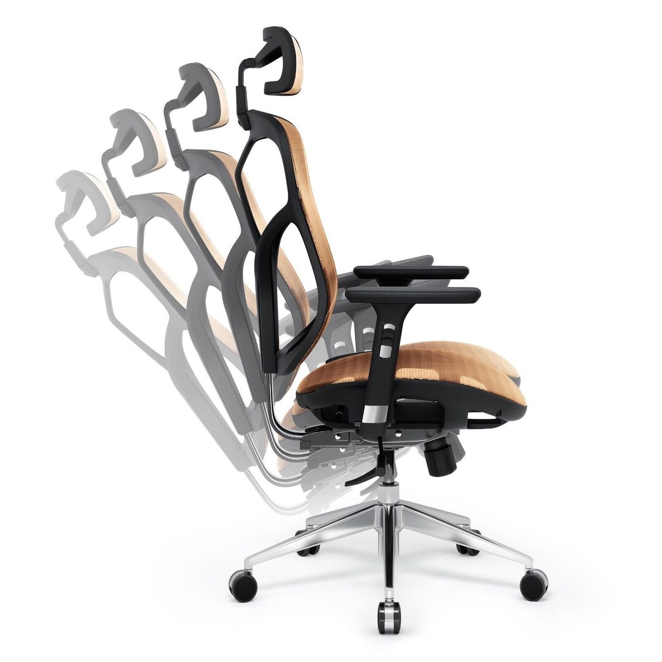 Sedie: Ergonomischer Schreibtischstuhl Diablo V-Basic SchwarzOrange – Nuovo e nell'imballaggio originale da Wallenwil venduto da toesstal-vertrieb 4