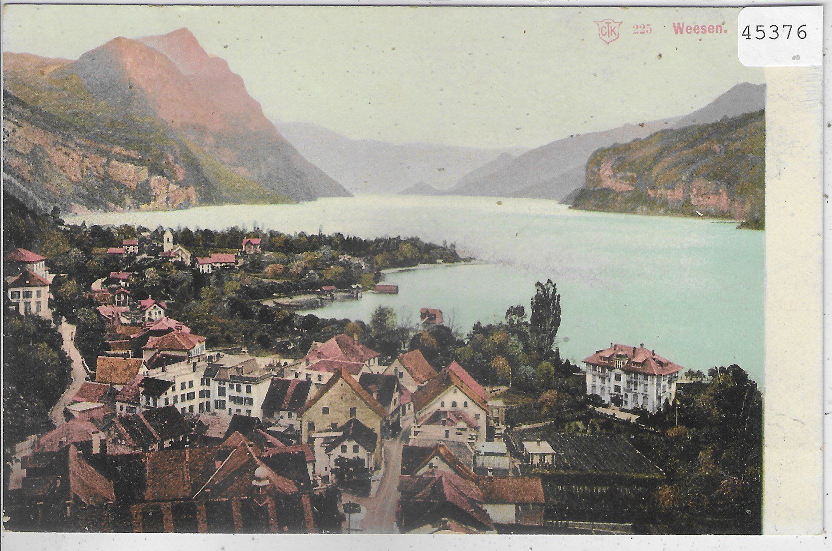 Cartoline postali: Weesen -Generalansicht – Usato da Ettingen venduto da Kartenplanet