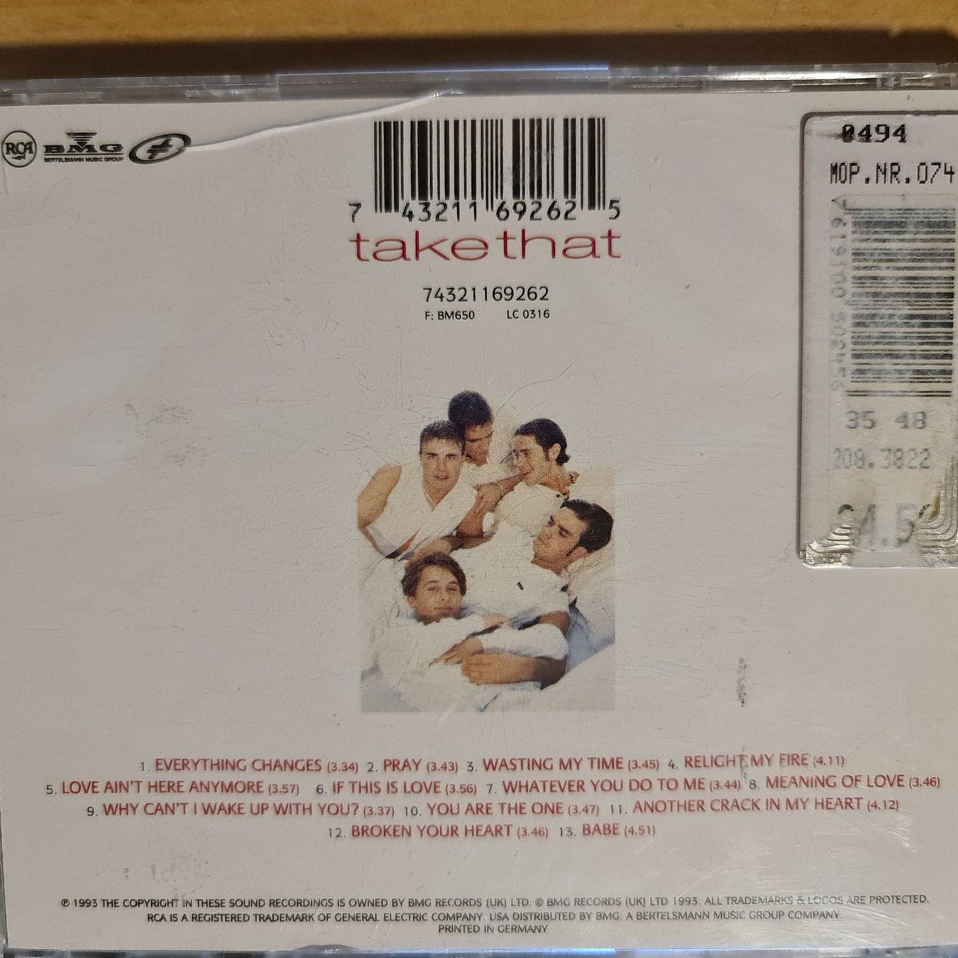 CD: CD Take That - everything changes – Usato da Dintikon venduto da Vexi 1