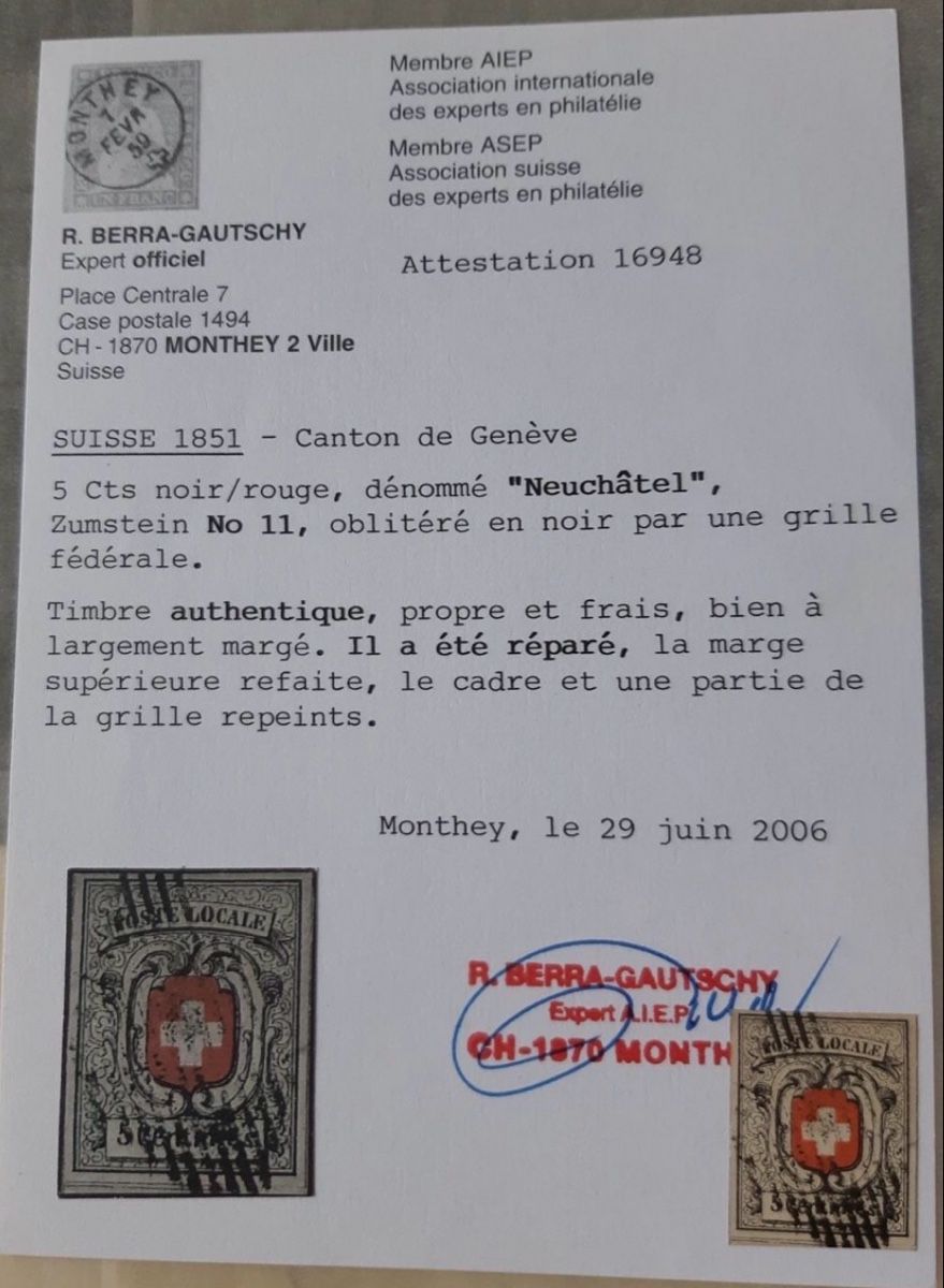 Tutti i francobolli: Nr 11 Neuenburg – Usato da Stallikon venduto da jock1 2