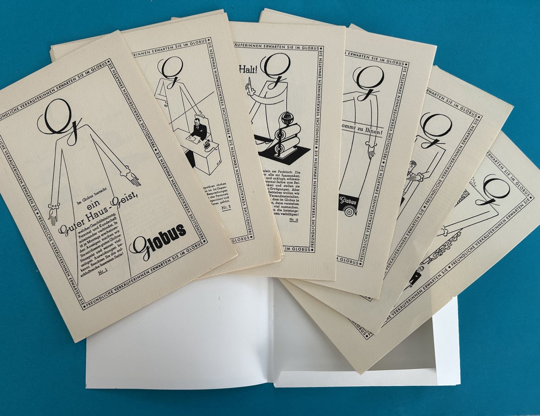 Posters & Illustrations: SAMMLUNG GLOBUS INSERATE 1932/33 – D'occasion à Zürich par Domus09