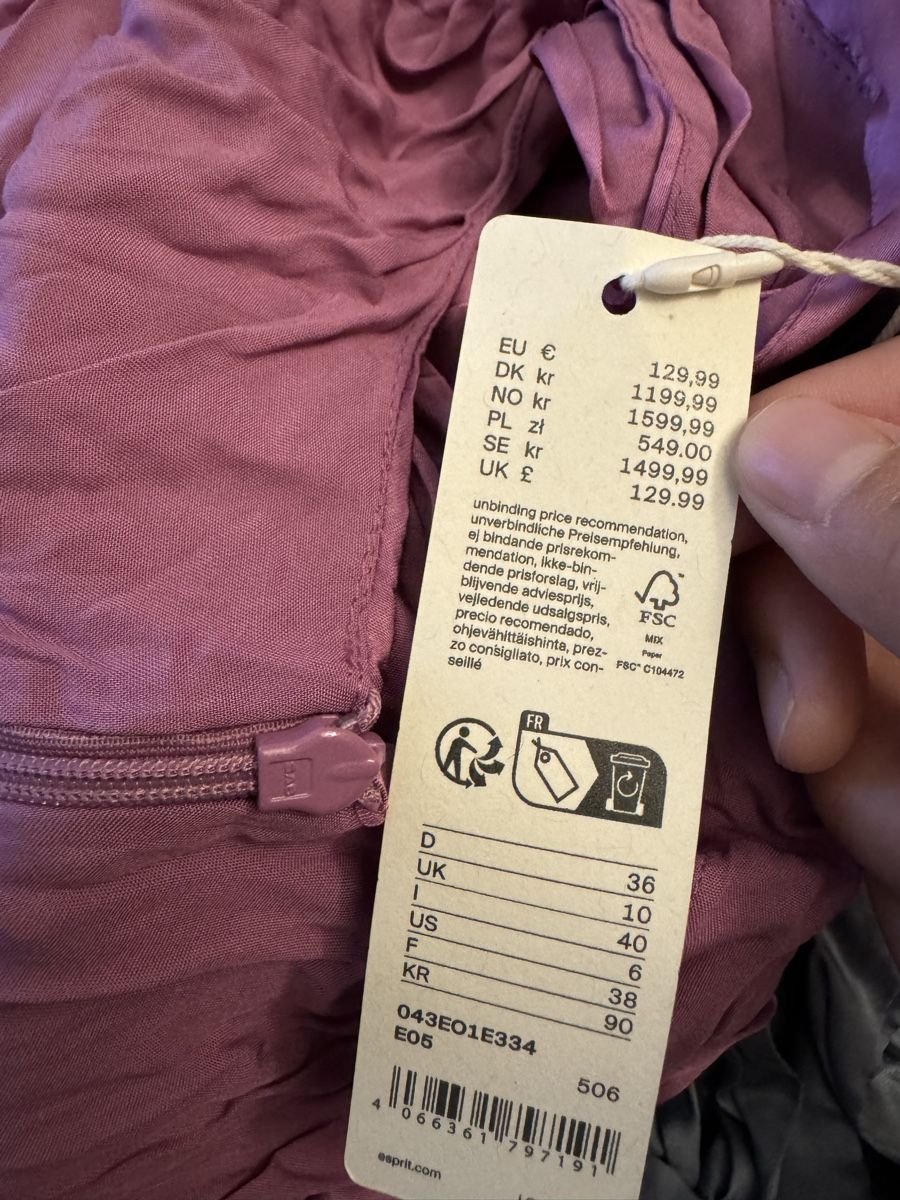 Esprit Vestiti: Esprit Sommer-Midikleid, Größe 36 – Nuovo e nell'imballaggio originale da Veyras venduto da ValClasse 4
