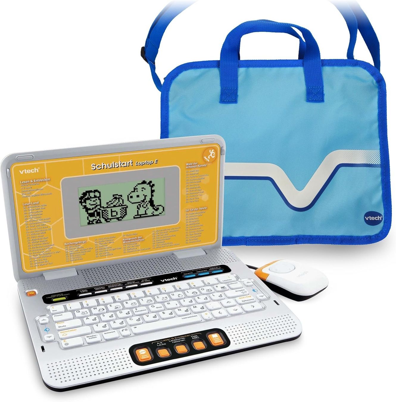 Vtech Giocattoli: VTech Schulstart Laptop inkl. Tragetasche – Lerncomputer – Nuovo e nell'imballaggio originale da Suhr venduto da SchnapperCH