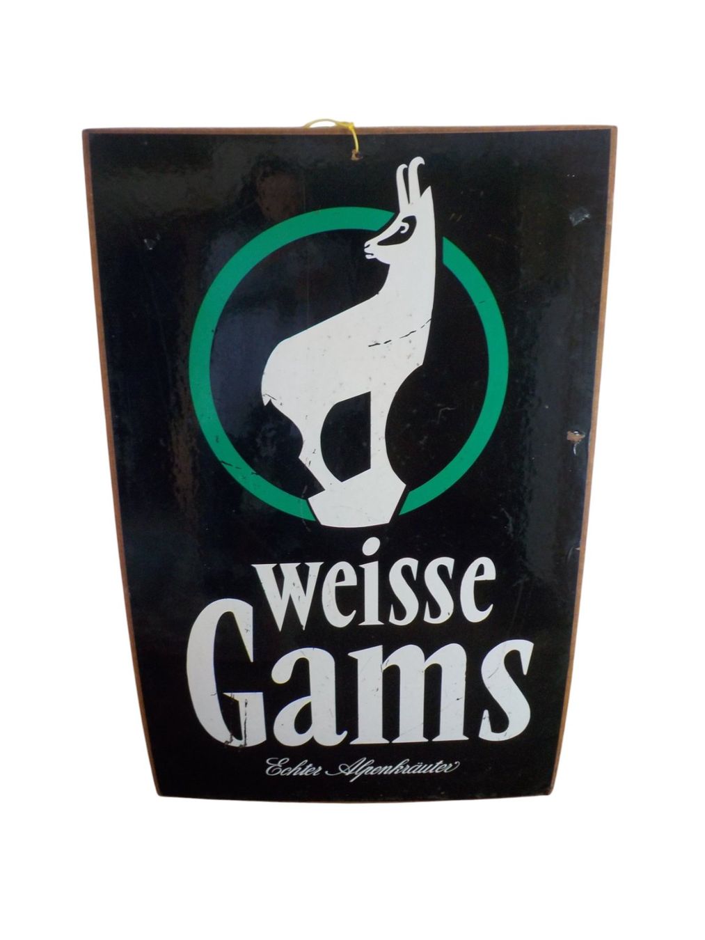 Foto & Immagini: Werbung Schild antik - Weisse Gams – Usato da Mörschwil venduto da antiksalon21 2