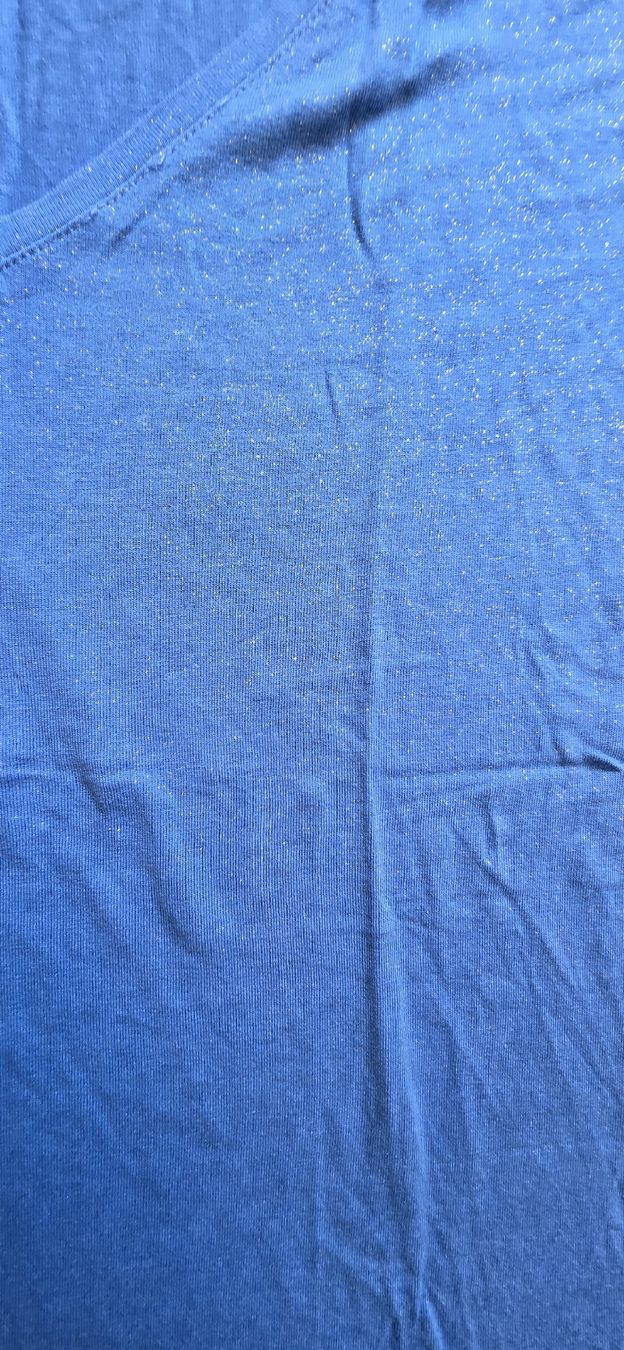 T-shirt: Tshirt bleu pailleté vol v Taille L – Usato da Yverdon-les-Bains venduto da van_dq65 3