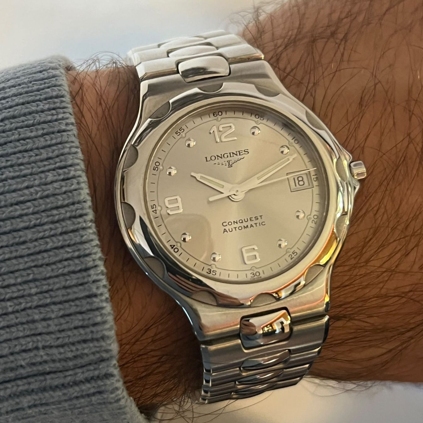 Longines Montres: Longines Conquest Automatic Date Silver Dial L1.634.4 – D'occasion à Carouge GE par Watchaser 3