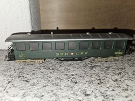 ​Fleischmann H0 SBB CFF Personenwagen B4 9516 Vintage