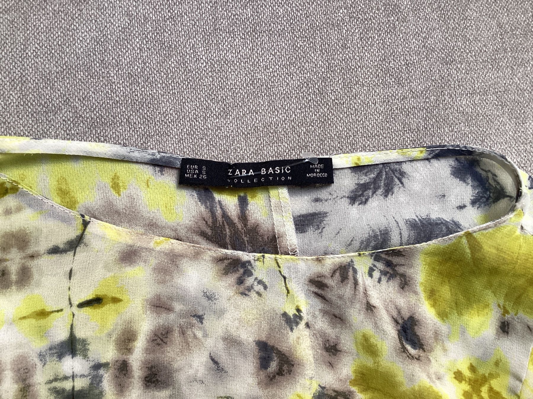 Zara Blusen: Zara Basic Bluse sehr schön Damen Batikmuster Gr. S – Gebraucht aus Homberg b. Thun von Homata 5