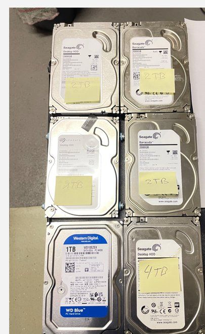 Seagate Dischi rigidi: 6 X  HDD DA 4 TB - 2 TB - 1 TB – Usato da Banco venduto da lorenzetti