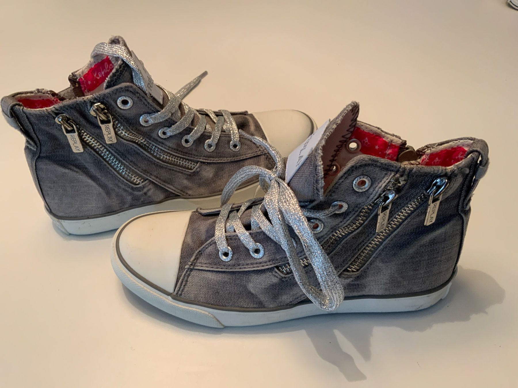 Replay Scarpe da uomo: Sneaker, REPLAY, Mädchen, EU 34, sehr HERZIG & NEU! – Nuovo (secondo la descrizione) da Stäfa venduto da sylla73