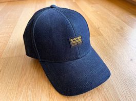 G-Star RAW Cap, dunkelblaues Denim, ungetragen
