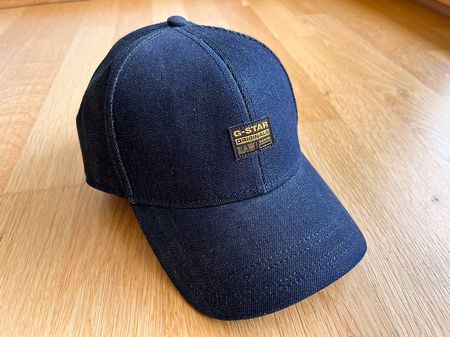 G-Star RAW Cap, dunkelblaues Denim, ungetragen