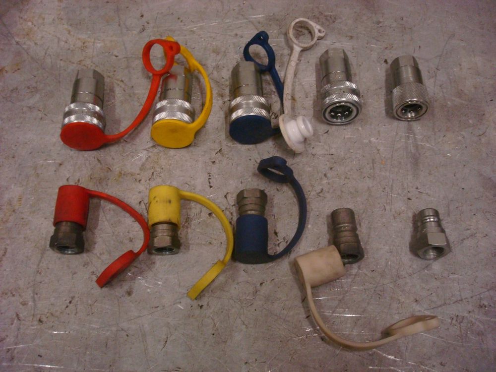 2 Sets Hydraulikschlauchkappen Rot - Staubschutzkappen Für Traktor & Landmaschinen