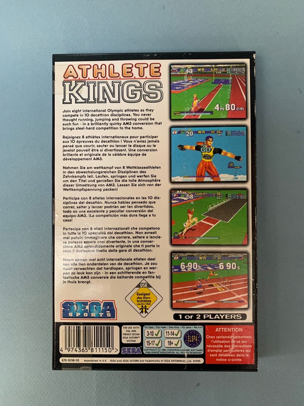 Sega Giochi: Saturn / Athlete Kings – Usato da Kölliken venduto da sergesellsretro 1