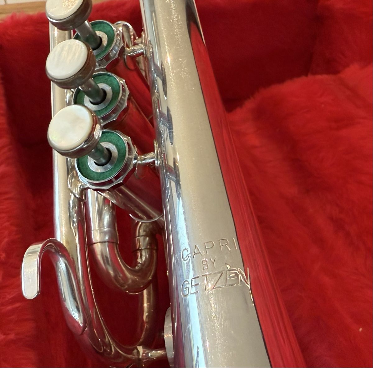 Musikinstrumente: Cornet Capri by Getzen Silber – Gebraucht aus Aathal-Seegräben von Euridice 3