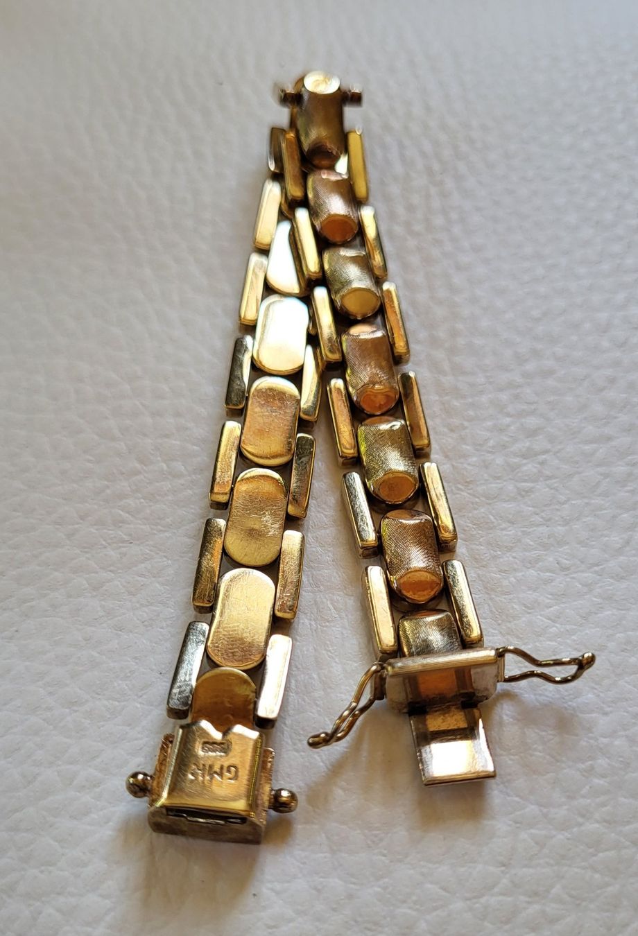 Bracciali & Braccialetti: Gold Massiv Bicolour Armband – Usato da Wald ZH venduto da Dasilver 9