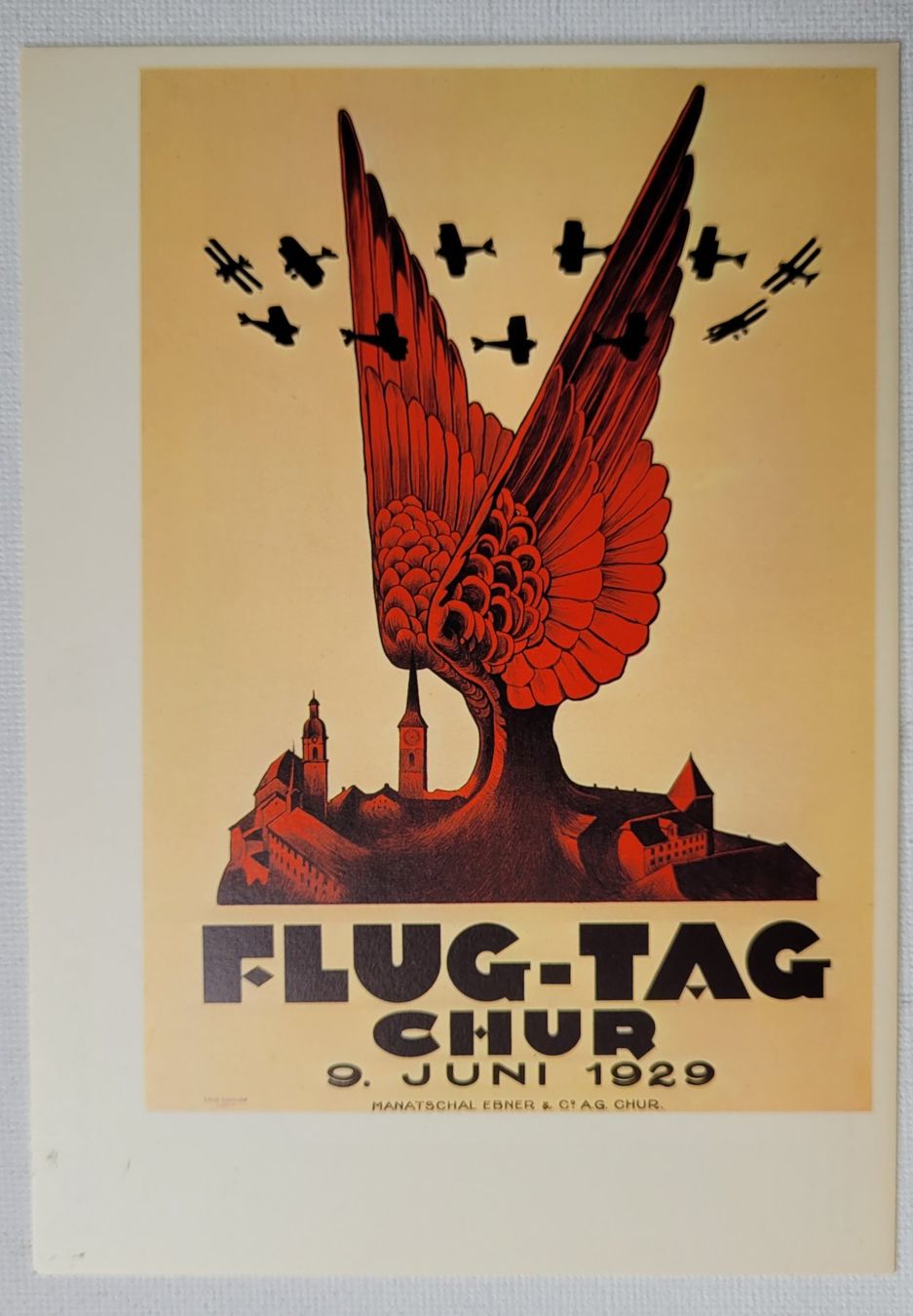Cartes postales: FLUG-TAG CHUR – 9. JUNI 1929 – Neuf (Voir description) à Neftenbach par Mador6