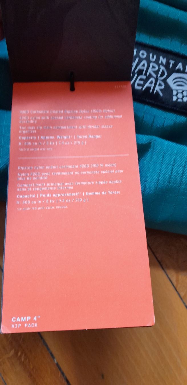 Taschen: Hip pack Camp 4 Mountain Hardwear NEU – Neu (gemäss Beschreibung) aus Lausanne von Esbraf1 3