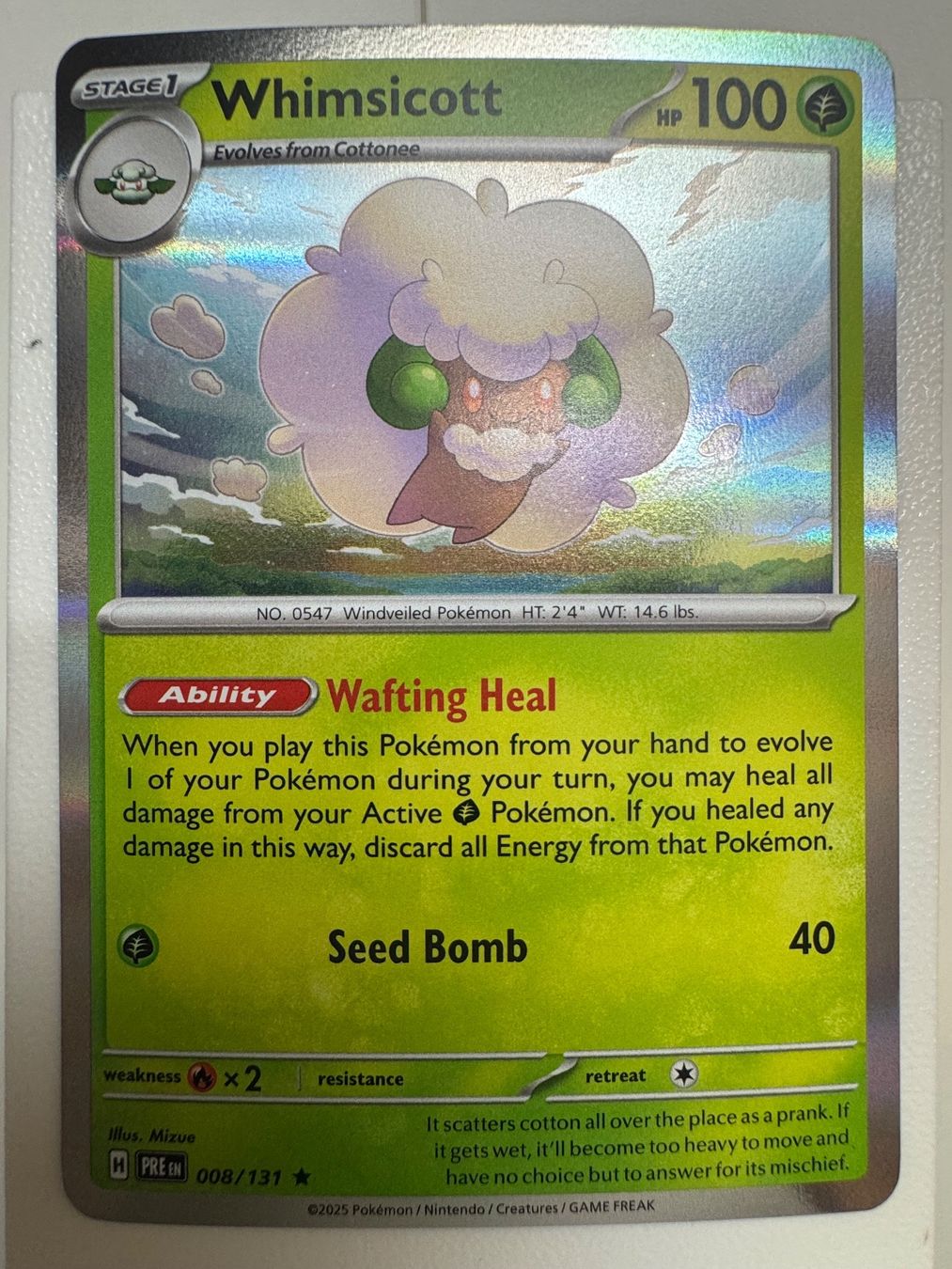 Pokémon Cartes à collectionner: Whimsicott | Poké Ball Reverse Holo | 008/131 – Neuf (Voir description) à Bassersdorf par ero_9zp9
