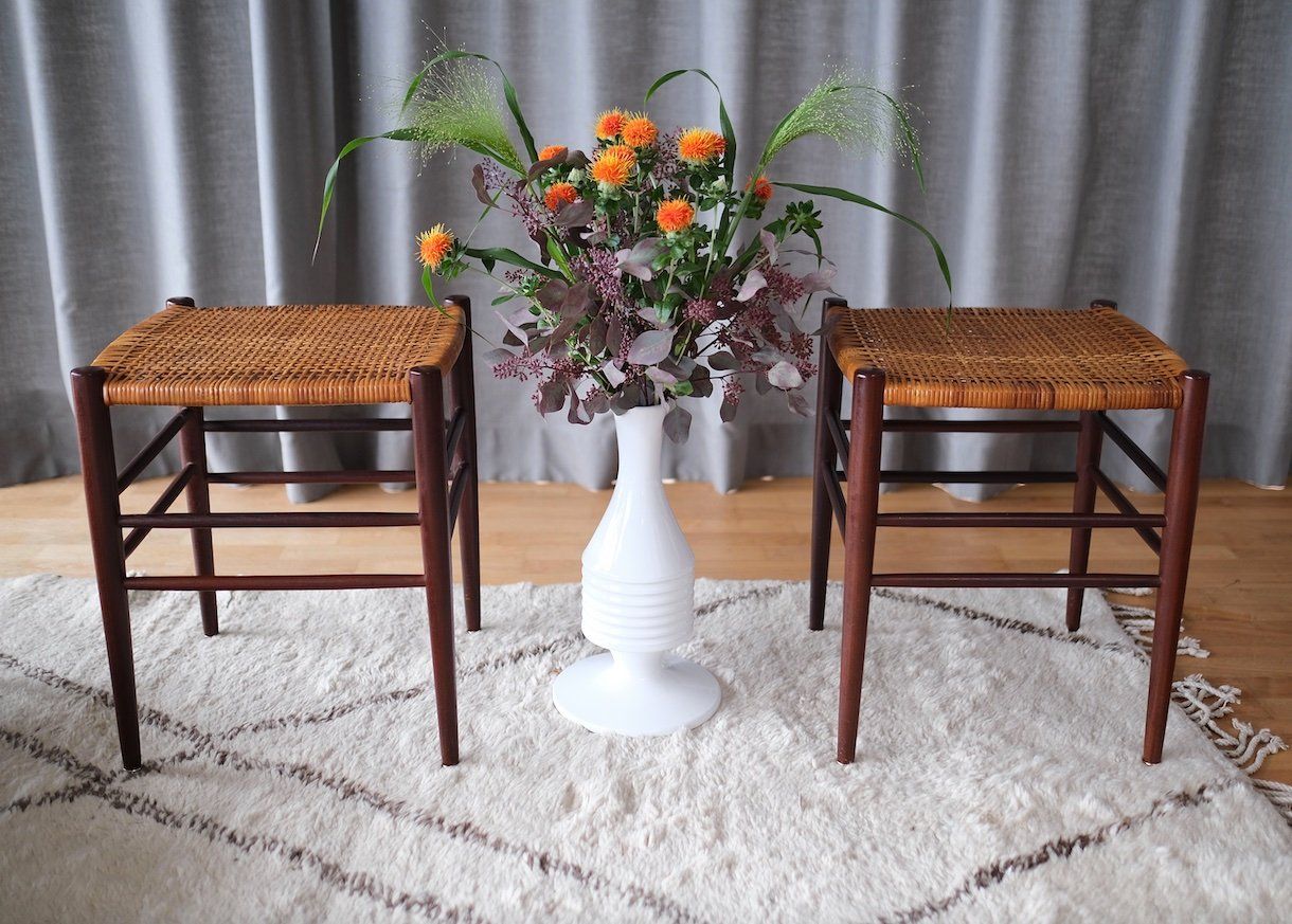 Tabourets: Mid Century danish cane stools – D'occasion à Bern par Zmodern_VIN