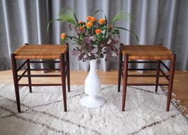 Mid Century danish cane stools