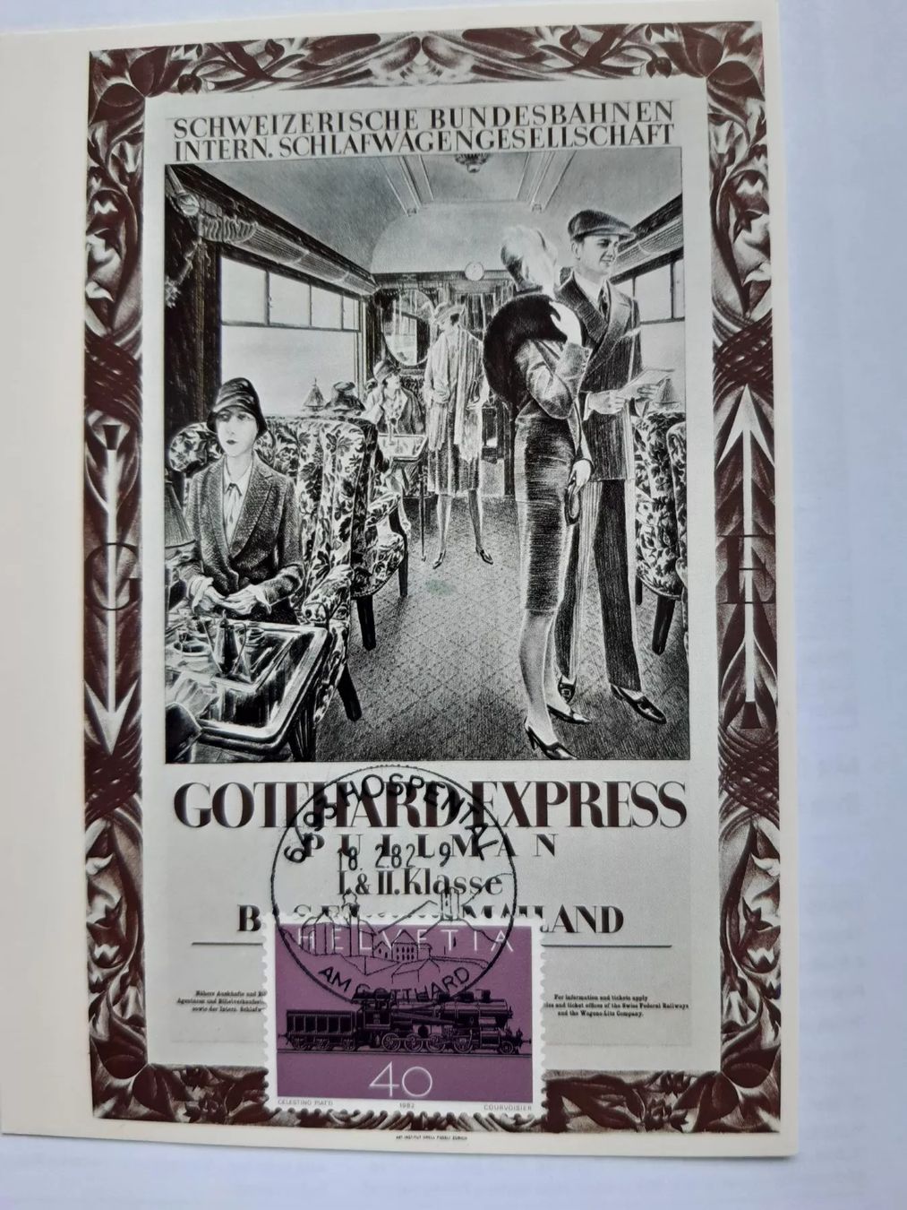 Cartoline postali: Postkarte von Plakat 1927 Gotthardexpress/Pullman – Nuovo (secondo la descrizione) da Wangs venduto da weisstannen01